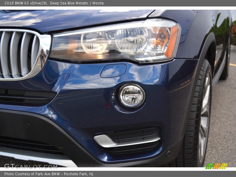 Deep Sea Blue Metallic / Mocha 2016 BMW X3 xDrive28i