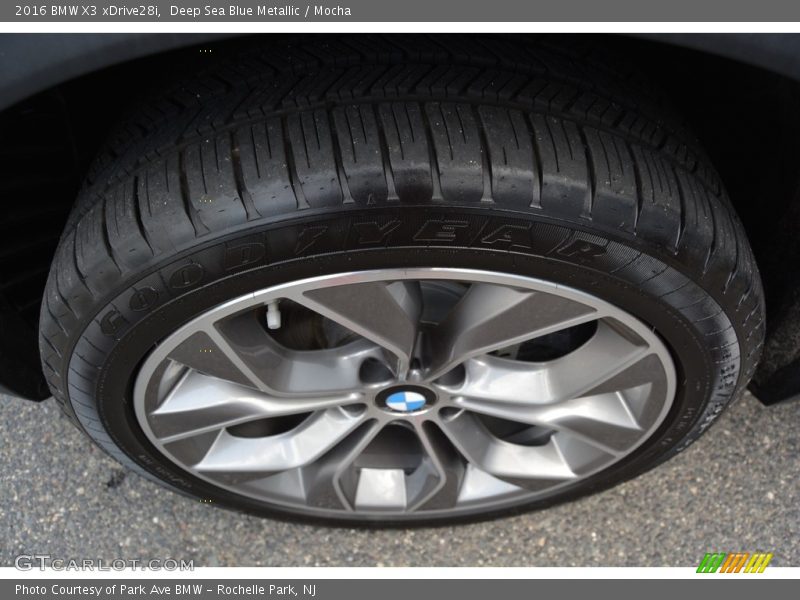 Deep Sea Blue Metallic / Mocha 2016 BMW X3 xDrive28i