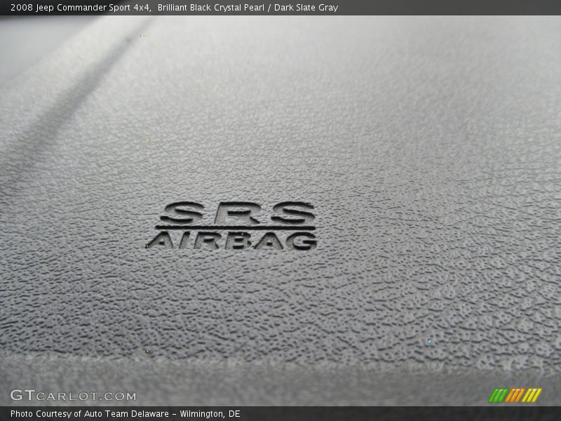 Brilliant Black Crystal Pearl / Dark Slate Gray 2008 Jeep Commander Sport 4x4