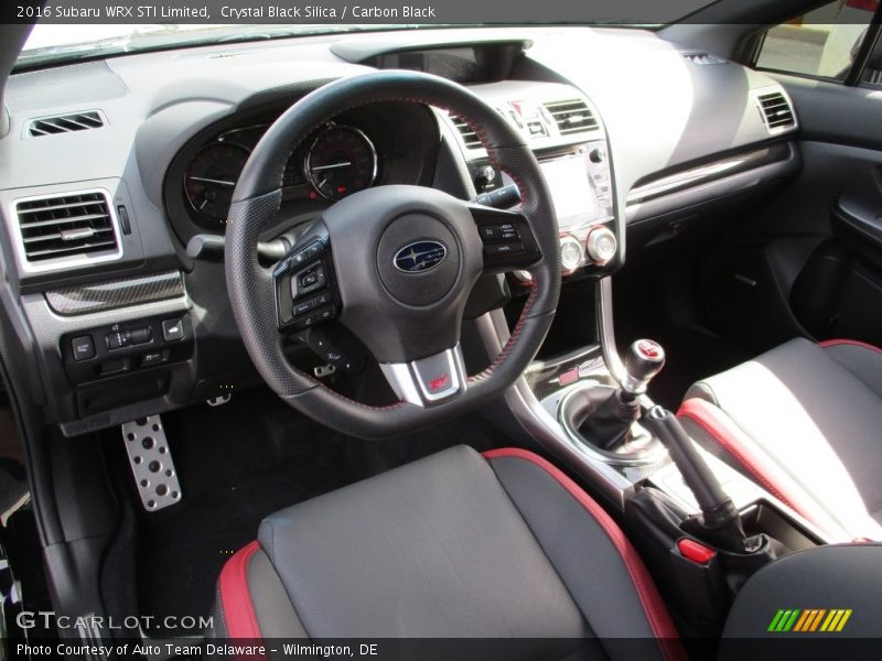 Dashboard of 2016 WRX STI Limited