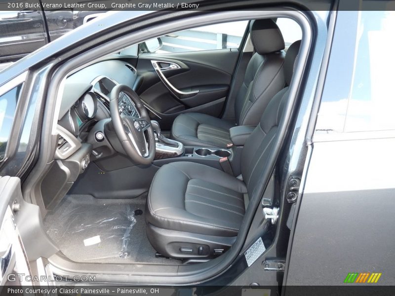 Graphite Gray Metallic / Ebony 2016 Buick Verano Leather Group