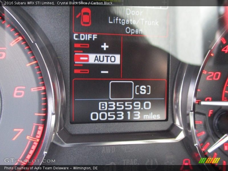 Crystal Black Silica / Carbon Black 2016 Subaru WRX STI Limited