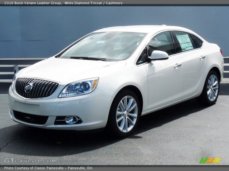 White Diamond Tricoat / Cashmere 2016 Buick Verano Leather Group