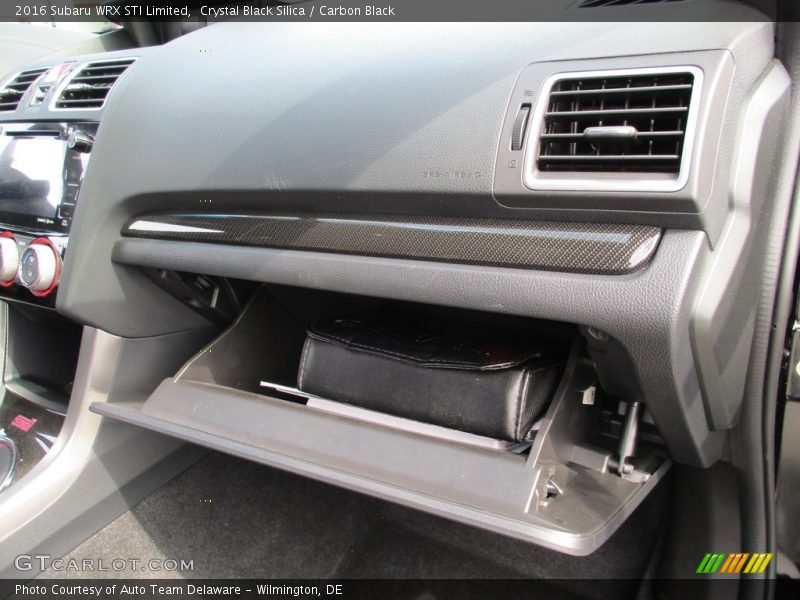 Crystal Black Silica / Carbon Black 2016 Subaru WRX STI Limited