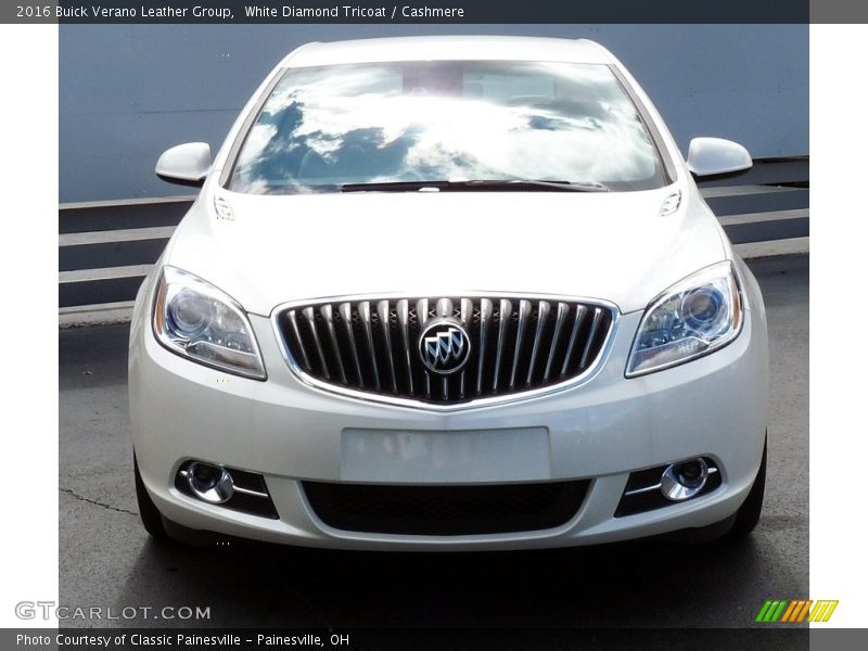 White Diamond Tricoat / Cashmere 2016 Buick Verano Leather Group