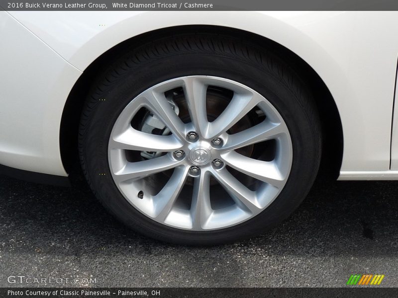 White Diamond Tricoat / Cashmere 2016 Buick Verano Leather Group