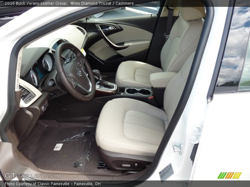White Diamond Tricoat / Cashmere 2016 Buick Verano Leather Group