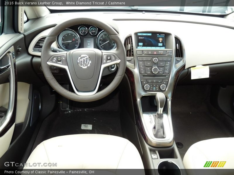 White Diamond Tricoat / Cashmere 2016 Buick Verano Leather Group