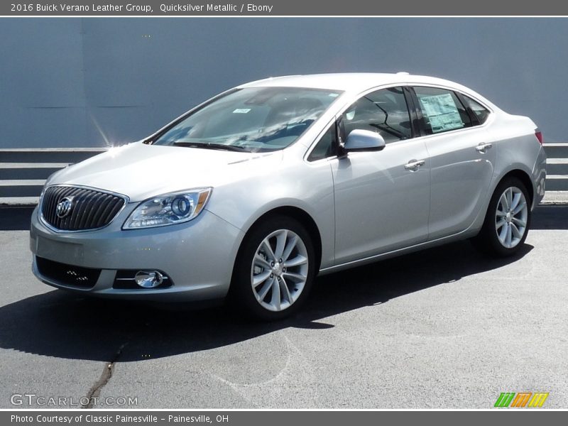 Quicksilver Metallic / Ebony 2016 Buick Verano Leather Group