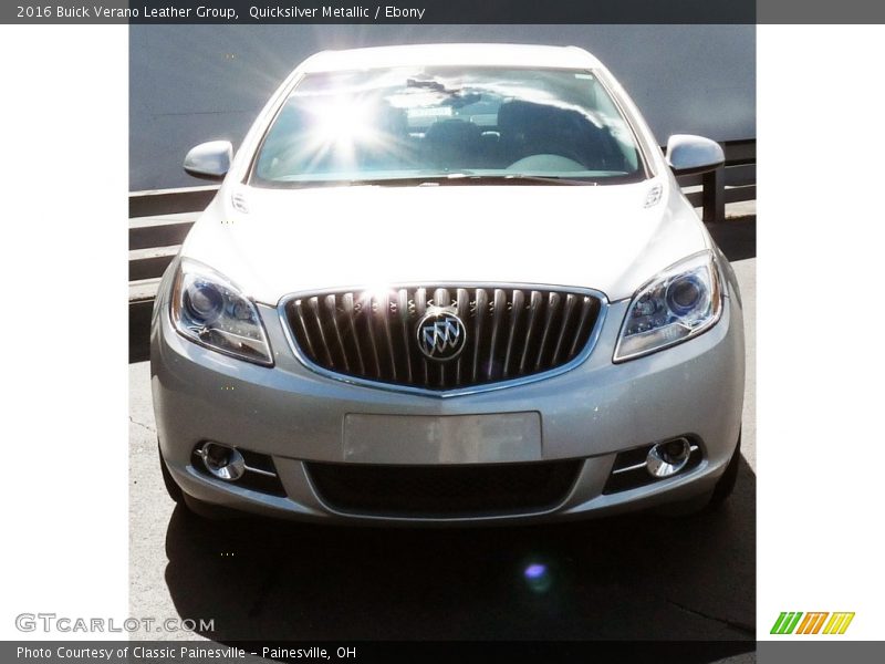 Quicksilver Metallic / Ebony 2016 Buick Verano Leather Group