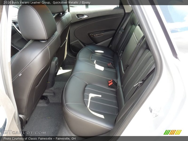 Quicksilver Metallic / Ebony 2016 Buick Verano Leather Group