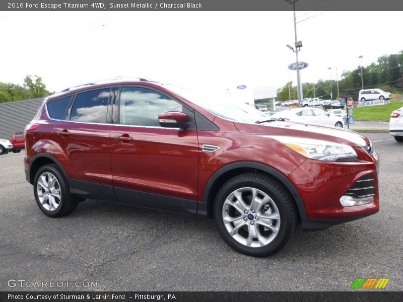 Sunset Metallic / Charcoal Black 2016 Ford Escape Titanium 4WD