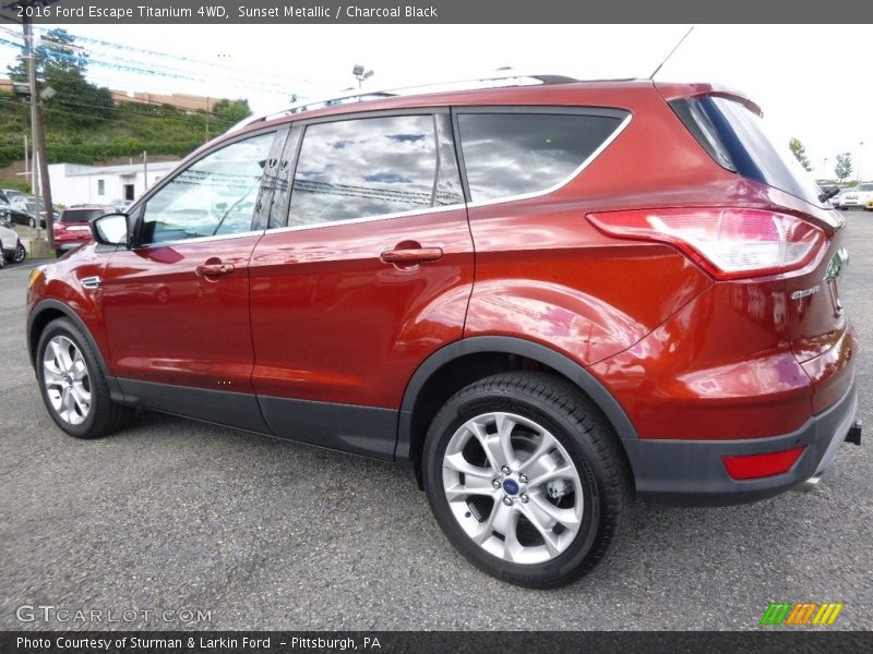 Sunset Metallic / Charcoal Black 2016 Ford Escape Titanium 4WD