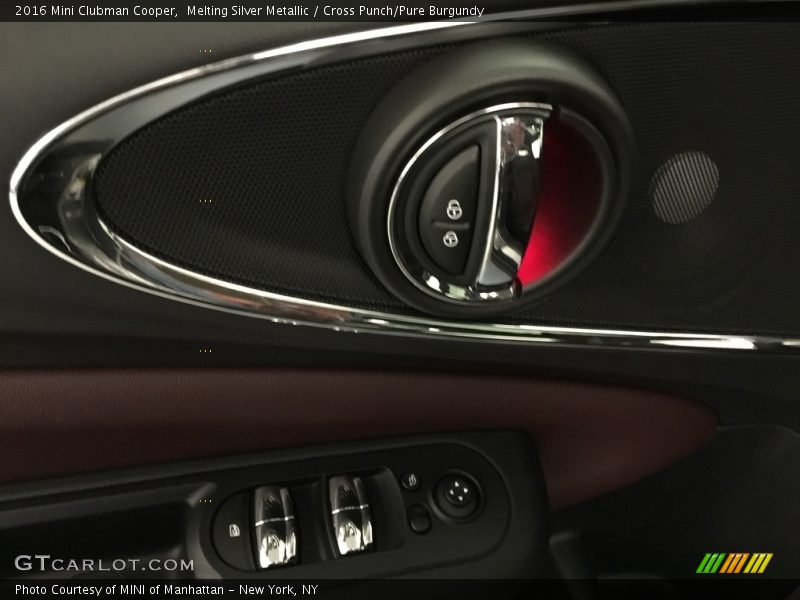 Melting Silver Metallic / Cross Punch/Pure Burgundy 2016 Mini Clubman Cooper