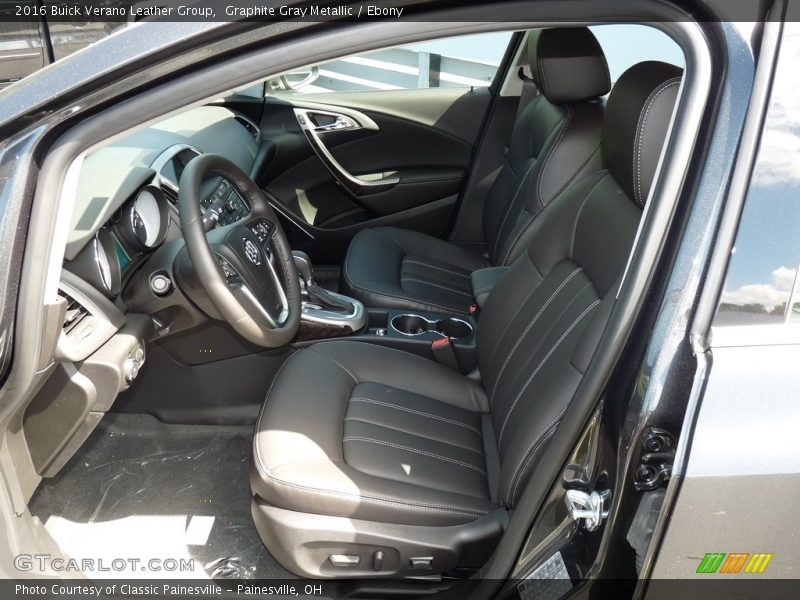 Graphite Gray Metallic / Ebony 2016 Buick Verano Leather Group