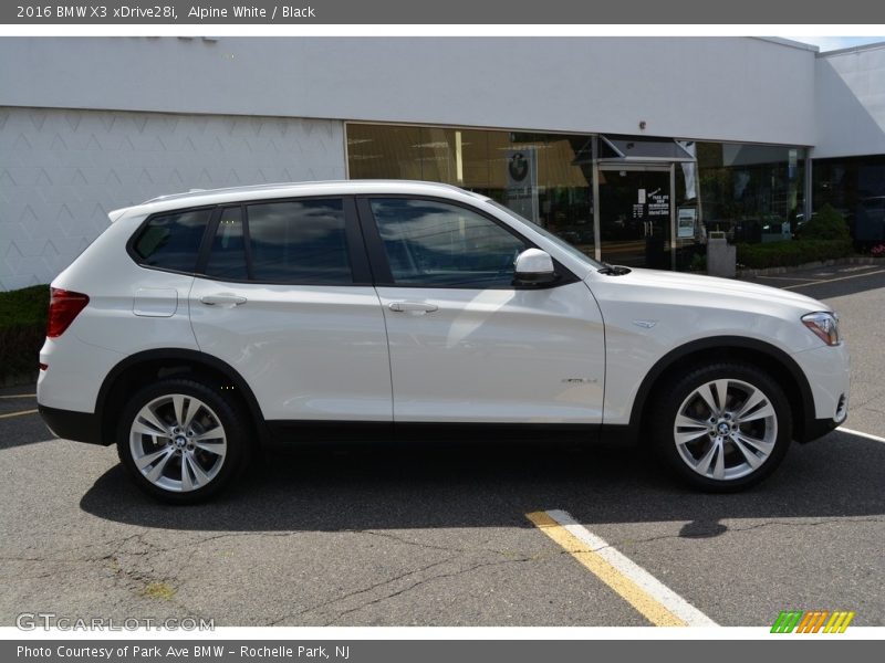 Alpine White / Black 2016 BMW X3 xDrive28i