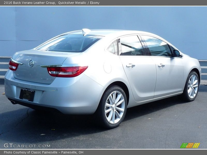 Quicksilver Metallic / Ebony 2016 Buick Verano Leather Group