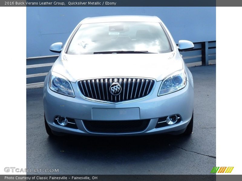 Quicksilver Metallic / Ebony 2016 Buick Verano Leather Group