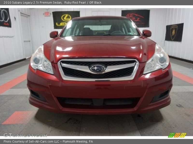 Ruby Red Pearl / Off Black 2010 Subaru Legacy 2.5i Premium Sedan