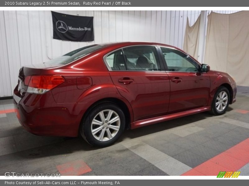 Ruby Red Pearl / Off Black 2010 Subaru Legacy 2.5i Premium Sedan