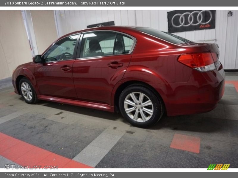 Ruby Red Pearl / Off Black 2010 Subaru Legacy 2.5i Premium Sedan