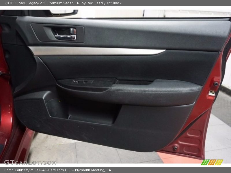 Ruby Red Pearl / Off Black 2010 Subaru Legacy 2.5i Premium Sedan