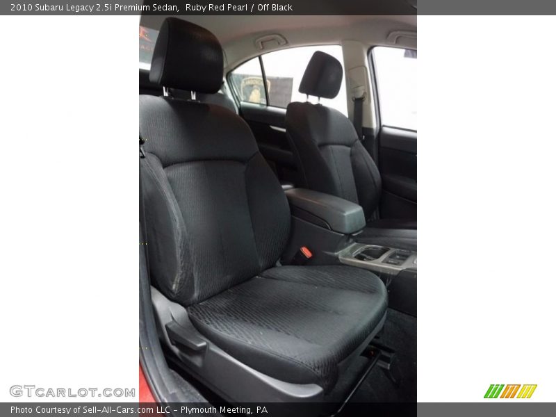 Ruby Red Pearl / Off Black 2010 Subaru Legacy 2.5i Premium Sedan