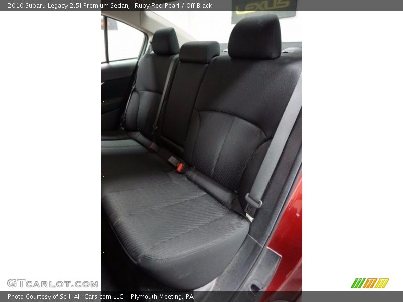 Ruby Red Pearl / Off Black 2010 Subaru Legacy 2.5i Premium Sedan