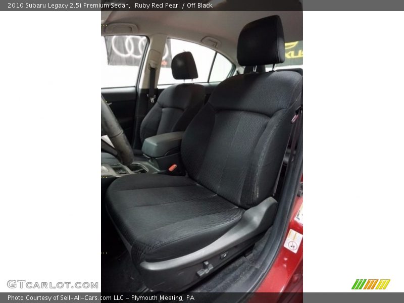 Ruby Red Pearl / Off Black 2010 Subaru Legacy 2.5i Premium Sedan