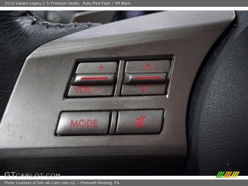 Ruby Red Pearl / Off Black 2010 Subaru Legacy 2.5i Premium Sedan