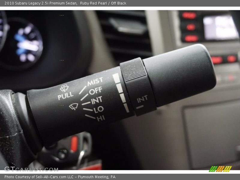 Ruby Red Pearl / Off Black 2010 Subaru Legacy 2.5i Premium Sedan
