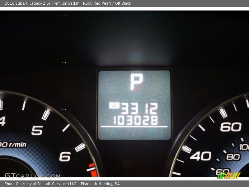 Ruby Red Pearl / Off Black 2010 Subaru Legacy 2.5i Premium Sedan