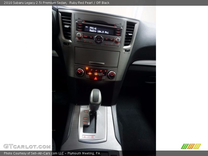 Ruby Red Pearl / Off Black 2010 Subaru Legacy 2.5i Premium Sedan