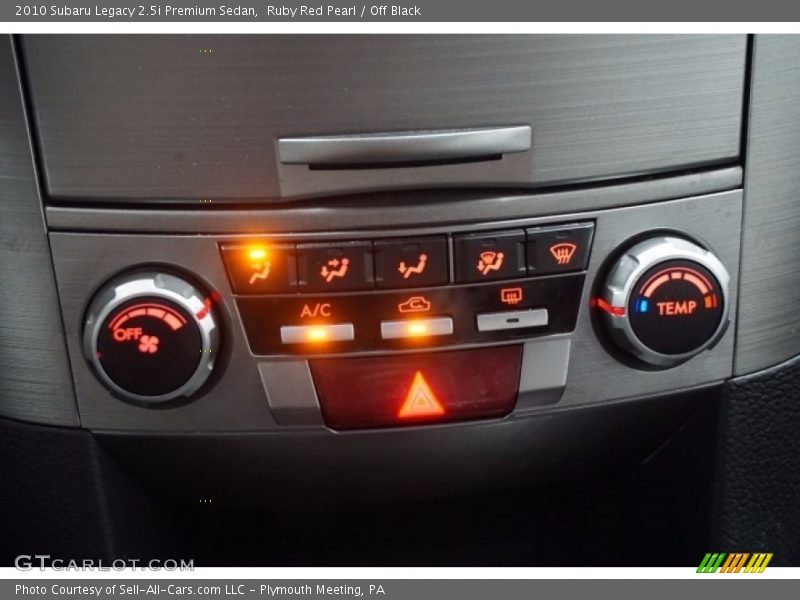 Ruby Red Pearl / Off Black 2010 Subaru Legacy 2.5i Premium Sedan