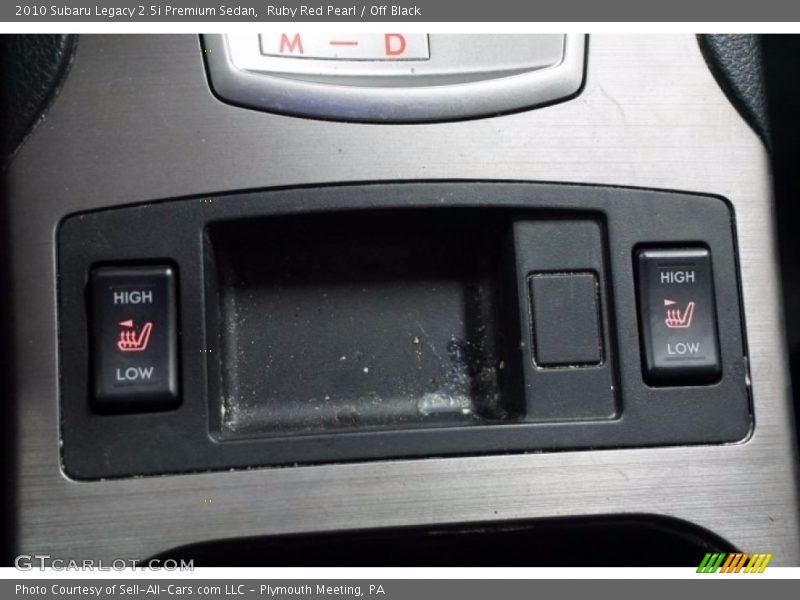 Ruby Red Pearl / Off Black 2010 Subaru Legacy 2.5i Premium Sedan