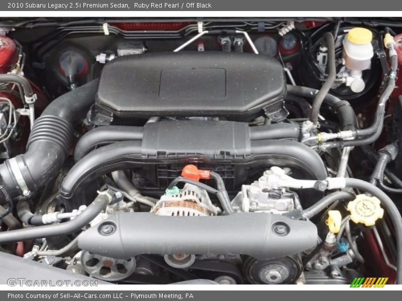 Ruby Red Pearl / Off Black 2010 Subaru Legacy 2.5i Premium Sedan