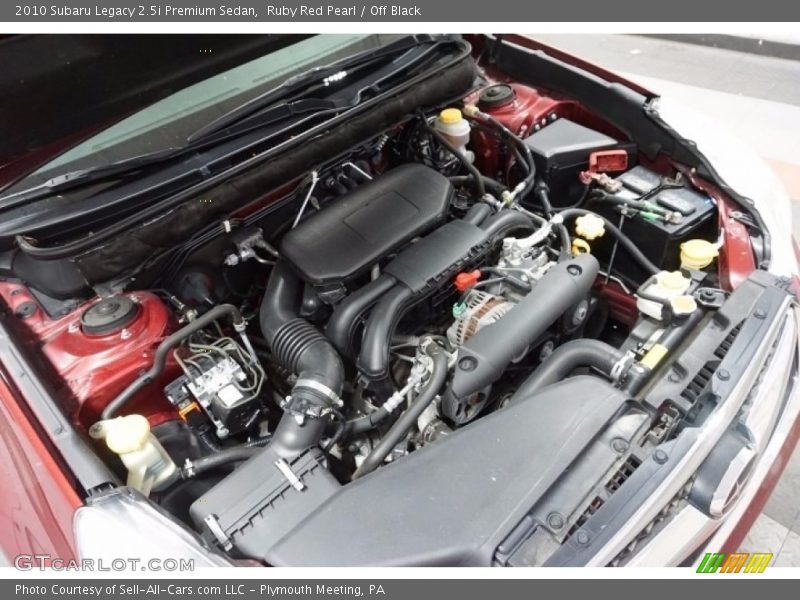 Ruby Red Pearl / Off Black 2010 Subaru Legacy 2.5i Premium Sedan
