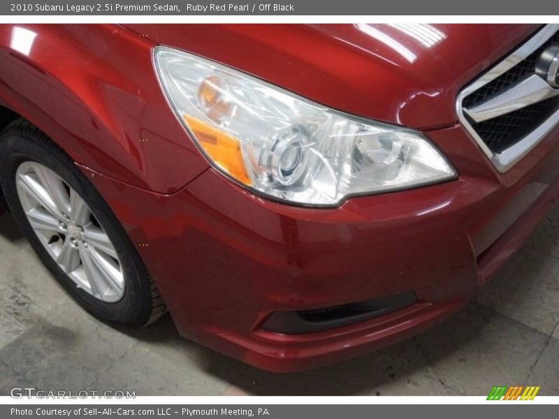 Ruby Red Pearl / Off Black 2010 Subaru Legacy 2.5i Premium Sedan