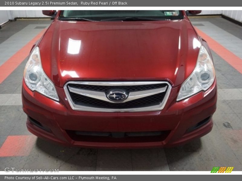 Ruby Red Pearl / Off Black 2010 Subaru Legacy 2.5i Premium Sedan