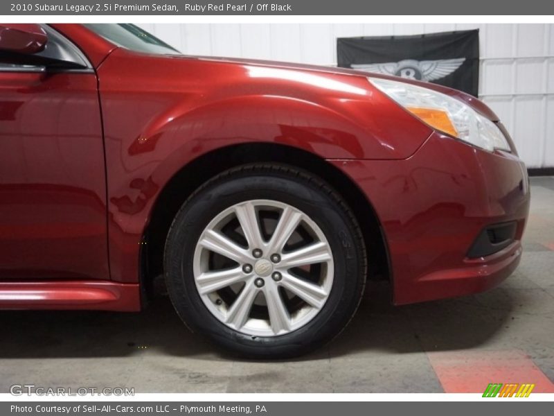 Ruby Red Pearl / Off Black 2010 Subaru Legacy 2.5i Premium Sedan