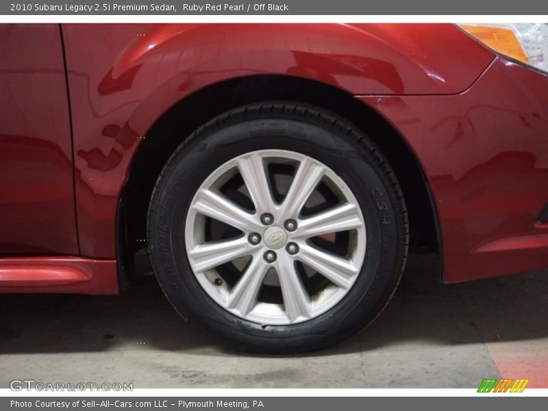 Ruby Red Pearl / Off Black 2010 Subaru Legacy 2.5i Premium Sedan