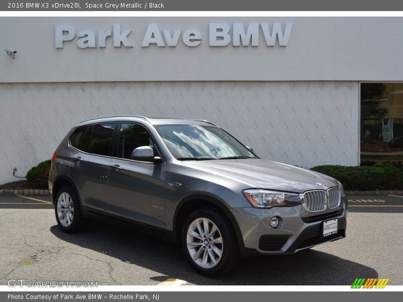 Space Grey Metallic / Black 2016 BMW X3 xDrive28i