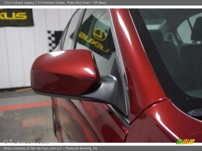 Ruby Red Pearl / Off Black 2010 Subaru Legacy 2.5i Premium Sedan