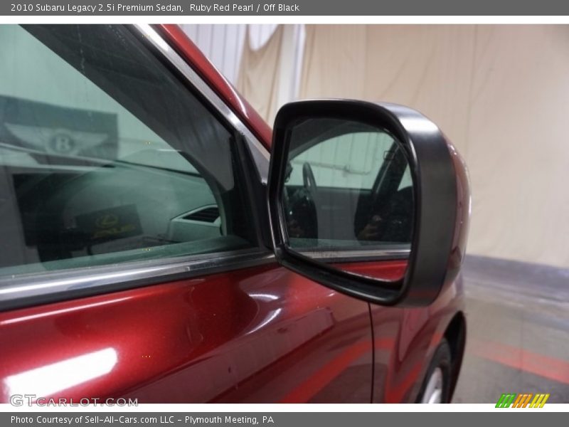 Ruby Red Pearl / Off Black 2010 Subaru Legacy 2.5i Premium Sedan