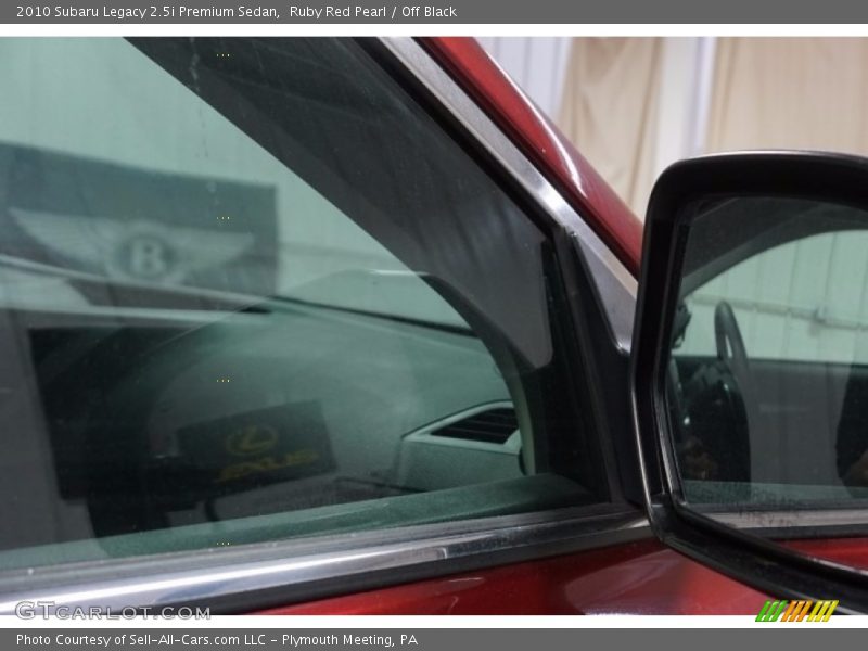 Ruby Red Pearl / Off Black 2010 Subaru Legacy 2.5i Premium Sedan
