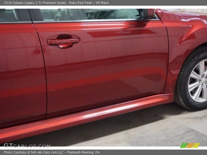 Ruby Red Pearl / Off Black 2010 Subaru Legacy 2.5i Premium Sedan