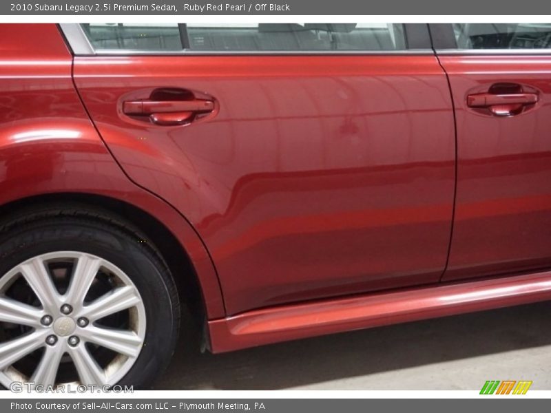 Ruby Red Pearl / Off Black 2010 Subaru Legacy 2.5i Premium Sedan