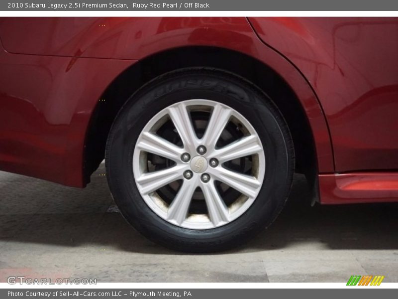 Ruby Red Pearl / Off Black 2010 Subaru Legacy 2.5i Premium Sedan