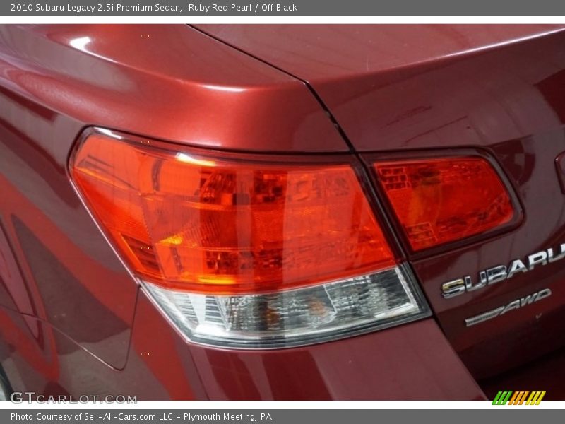 Ruby Red Pearl / Off Black 2010 Subaru Legacy 2.5i Premium Sedan