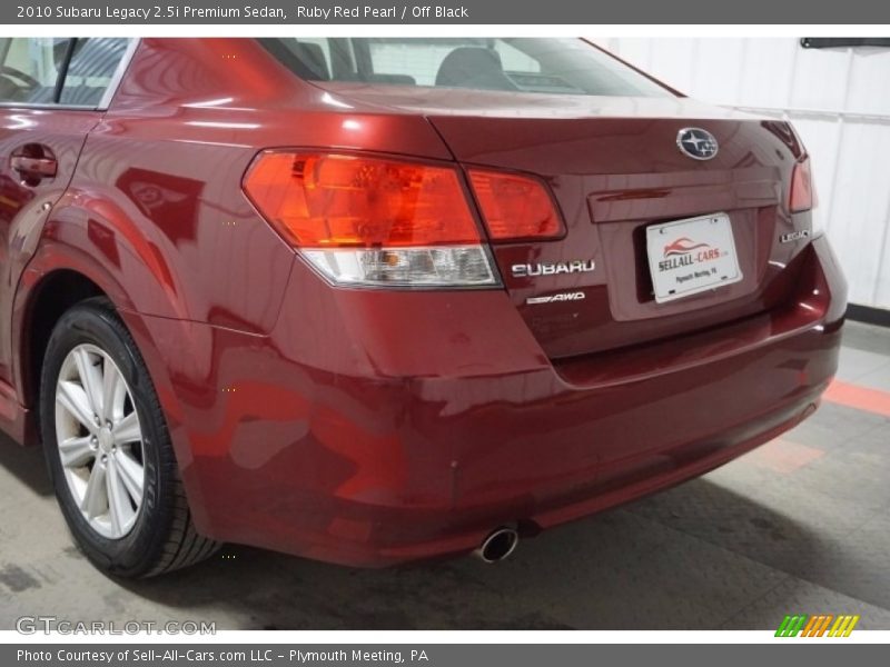 Ruby Red Pearl / Off Black 2010 Subaru Legacy 2.5i Premium Sedan